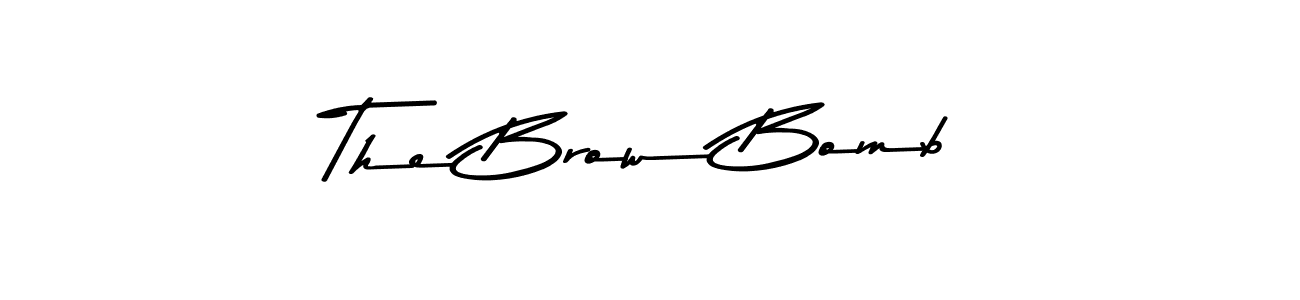 The Brow Bomb stylish signature style. Best Handwritten Sign (Asem Kandis PERSONAL USE) for my name. Handwritten Signature Collection Ideas for my name The Brow Bomb. The Brow Bomb signature style 9 images and pictures png