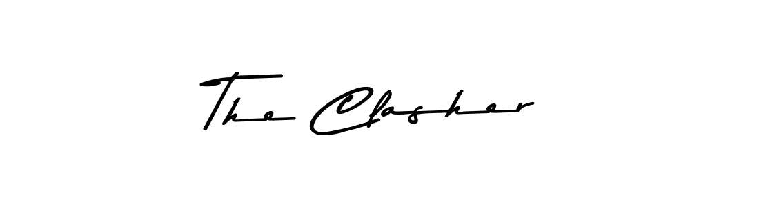 Create a beautiful signature design for name The Clasher. With this signature (Asem Kandis PERSONAL USE) fonts, you can make a handwritten signature for free. The Clasher signature style 9 images and pictures png