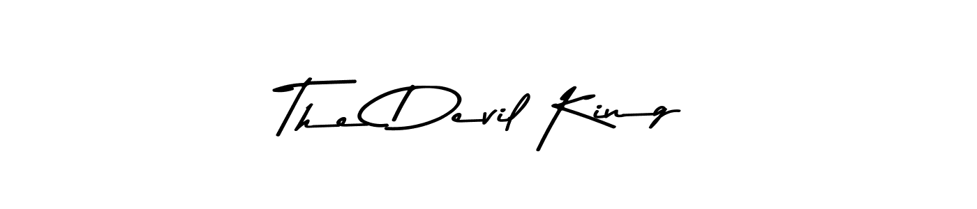 Create a beautiful signature design for name The Devil King. With this signature (Asem Kandis PERSONAL USE) fonts, you can make a handwritten signature for free. The Devil King signature style 9 images and pictures png