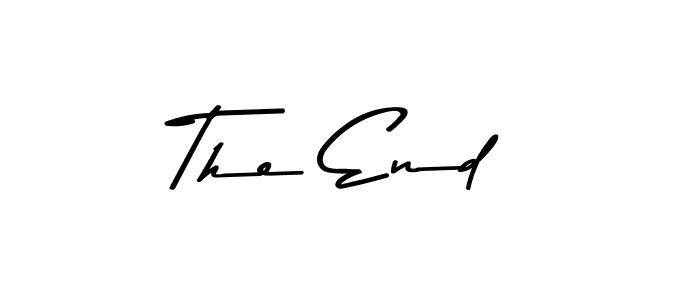 The End stylish signature style. Best Handwritten Sign (Asem Kandis PERSONAL USE) for my name. Handwritten Signature Collection Ideas for my name The End. The End signature style 9 images and pictures png