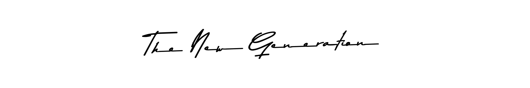How to Draw The New Generation signature style? Asem Kandis PERSONAL USE is a latest design signature styles for name The New Generation. The New Generation signature style 9 images and pictures png