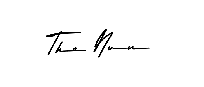You should practise on your own different ways (Asem Kandis PERSONAL USE) to write your name (The Nun) in signature. don't let someone else do it for you. The Nun signature style 9 images and pictures png