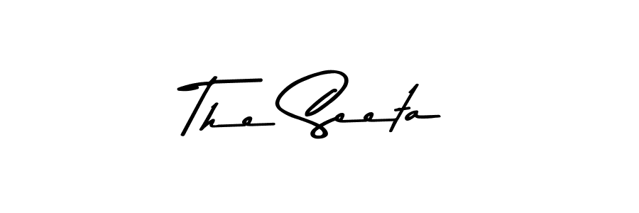 Make a beautiful signature design for name The Seeta. With this signature (Asem Kandis PERSONAL USE) style, you can create a handwritten signature for free. The Seeta signature style 9 images and pictures png