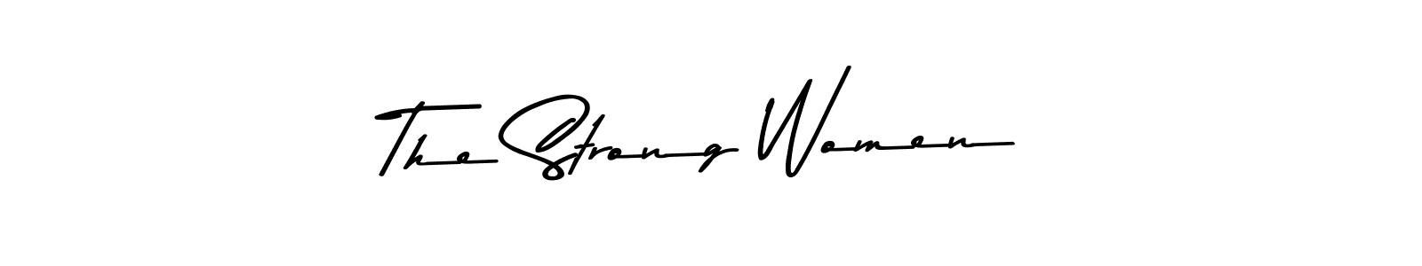 How to make The Strong Women name signature. Use Asem Kandis PERSONAL USE style for creating short signs online. This is the latest handwritten sign. The Strong Women signature style 9 images and pictures png