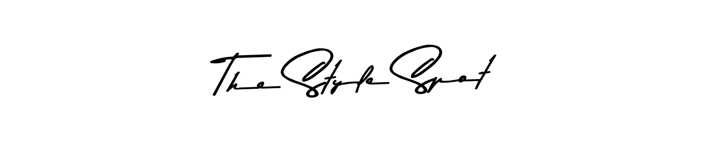 Create a beautiful signature design for name The Style Spot. With this signature (Asem Kandis PERSONAL USE) fonts, you can make a handwritten signature for free. The Style Spot signature style 9 images and pictures png