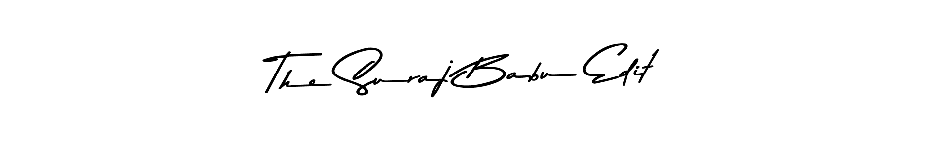 Similarly Asem Kandis PERSONAL USE is the best handwritten signature design. Signature creator online .You can use it as an online autograph creator for name The Suraj Babu Edit. The Suraj Babu Edit signature style 9 images and pictures png