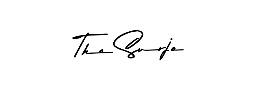 The Surjo stylish signature style. Best Handwritten Sign (Asem Kandis PERSONAL USE) for my name. Handwritten Signature Collection Ideas for my name The Surjo. The Surjo signature style 9 images and pictures png