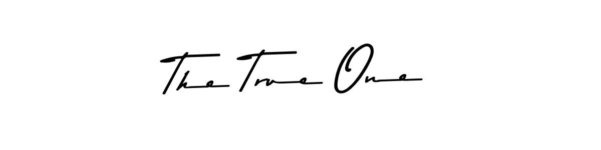 Design your own signature with our free online signature maker. With this signature software, you can create a handwritten (Asem Kandis PERSONAL USE) signature for name The True One. The True One signature style 9 images and pictures png