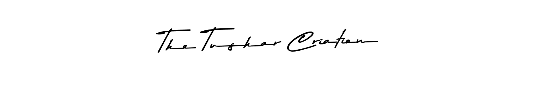 How to Draw The Tushar Criation signature style? Asem Kandis PERSONAL USE is a latest design signature styles for name The Tushar Criation. The Tushar Criation signature style 9 images and pictures png