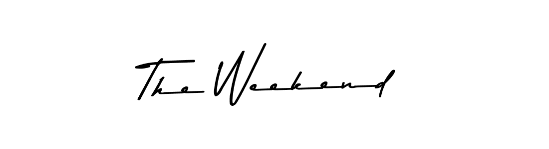 Create a beautiful signature design for name The Weekend. With this signature (Asem Kandis PERSONAL USE) fonts, you can make a handwritten signature for free. The Weekend signature style 9 images and pictures png