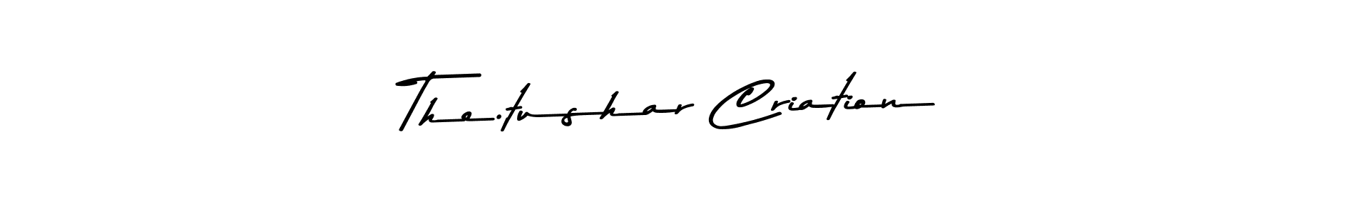 Design your own signature with our free online signature maker. With this signature software, you can create a handwritten (Asem Kandis PERSONAL USE) signature for name The.tushar Criation. The.tushar Criation signature style 9 images and pictures png