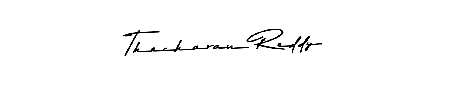 Create a beautiful signature design for name Thecharan Reddy. With this signature (Asem Kandis PERSONAL USE) fonts, you can make a handwritten signature for free. Thecharan Reddy signature style 9 images and pictures png