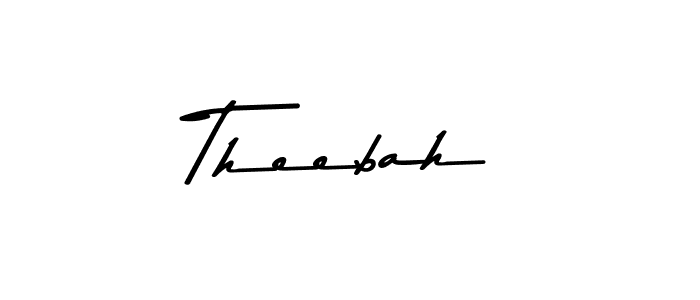 Similarly Asem Kandis PERSONAL USE is the best handwritten signature design. Signature creator online .You can use it as an online autograph creator for name Theebah. Theebah signature style 9 images and pictures png