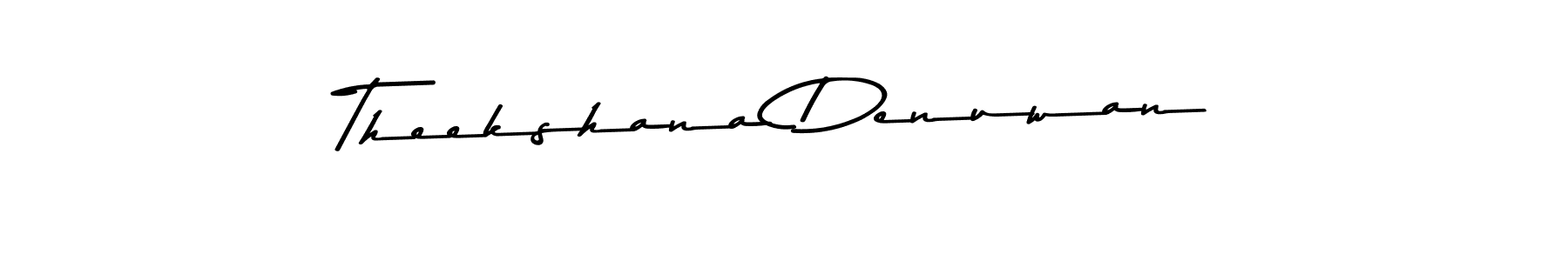 You should practise on your own different ways (Asem Kandis PERSONAL USE) to write your name (Theekshana Denuwan) in signature. don't let someone else do it for you. Theekshana Denuwan signature style 9 images and pictures png