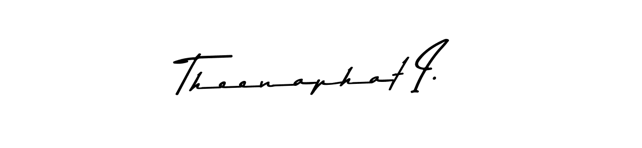 Create a beautiful signature design for name Theenaphat I.. With this signature (Asem Kandis PERSONAL USE) fonts, you can make a handwritten signature for free. Theenaphat I. signature style 9 images and pictures png