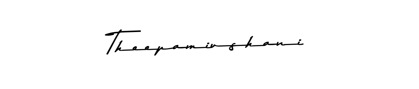 Make a beautiful signature design for name Theepamiushani. With this signature (Asem Kandis PERSONAL USE) style, you can create a handwritten signature for free. Theepamiushani signature style 9 images and pictures png