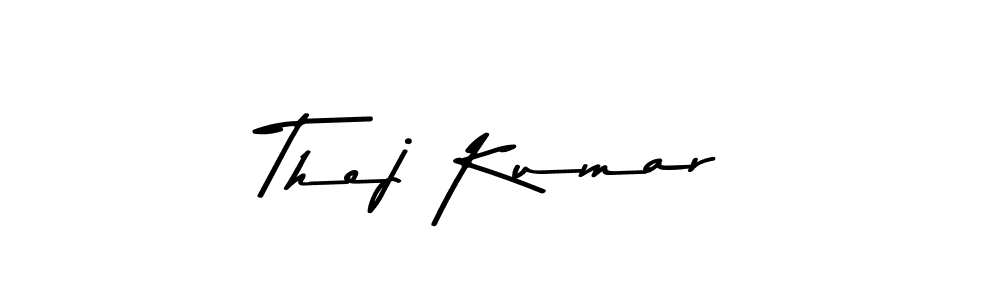How to make Thej Kumar signature? Asem Kandis PERSONAL USE is a professional autograph style. Create handwritten signature for Thej Kumar name. Thej Kumar signature style 9 images and pictures png