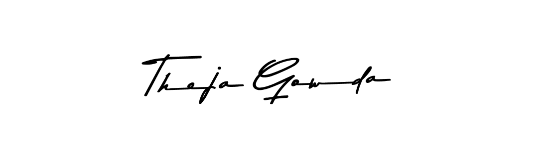 Make a beautiful signature design for name Theja Gowda. Use this online signature maker to create a handwritten signature for free. Theja Gowda signature style 9 images and pictures png