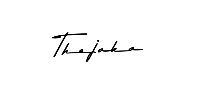 Design your own signature with our free online signature maker. With this signature software, you can create a handwritten (Asem Kandis PERSONAL USE) signature for name Thejaka. Thejaka signature style 9 images and pictures png