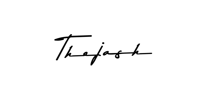 Create a beautiful signature design for name Thejash. With this signature (Asem Kandis PERSONAL USE) fonts, you can make a handwritten signature for free. Thejash signature style 9 images and pictures png