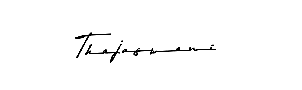 How to make Thejasweni name signature. Use Asem Kandis PERSONAL USE style for creating short signs online. This is the latest handwritten sign. Thejasweni signature style 9 images and pictures png