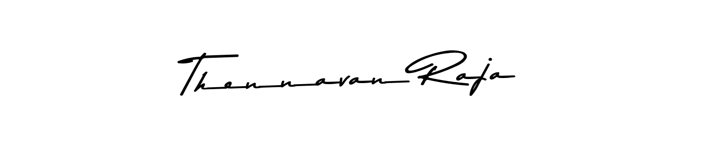 Create a beautiful signature design for name Thennavan Raja. With this signature (Asem Kandis PERSONAL USE) fonts, you can make a handwritten signature for free. Thennavan Raja signature style 9 images and pictures png