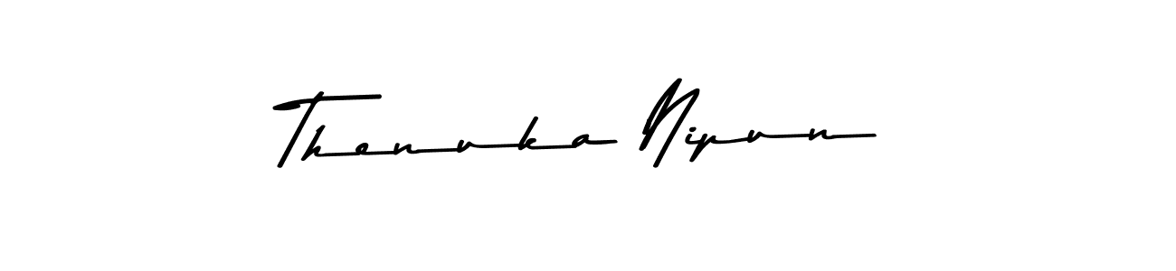 How to make Thenuka Nipun signature? Asem Kandis PERSONAL USE is a professional autograph style. Create handwritten signature for Thenuka Nipun name. Thenuka Nipun signature style 9 images and pictures png