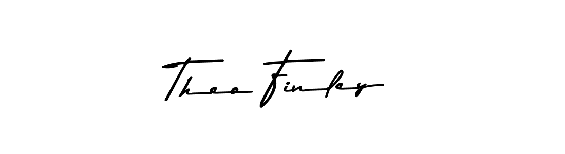 Create a beautiful signature design for name Theo Finley. With this signature (Asem Kandis PERSONAL USE) fonts, you can make a handwritten signature for free. Theo Finley signature style 9 images and pictures png