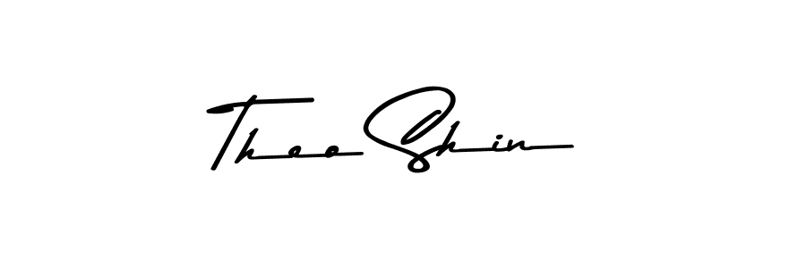 Create a beautiful signature design for name Theo Shin. With this signature (Asem Kandis PERSONAL USE) fonts, you can make a handwritten signature for free. Theo Shin signature style 9 images and pictures png