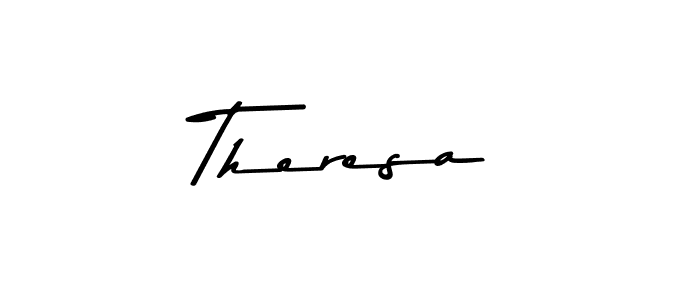 Make a beautiful signature design for name Theresa. With this signature (Asem Kandis PERSONAL USE) style, you can create a handwritten signature for free. Theresa signature style 9 images and pictures png