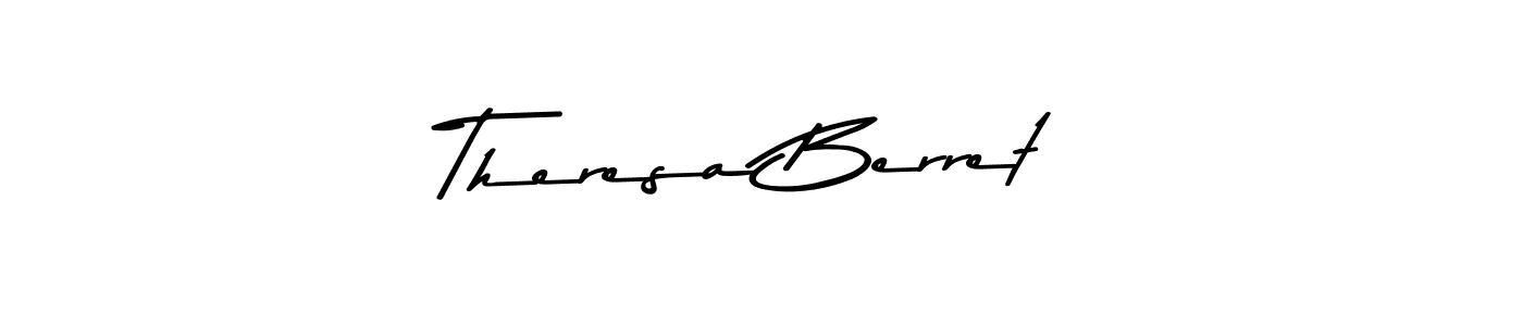 This is the best signature style for the Theresa Berret name. Also you like these signature font (Asem Kandis PERSONAL USE). Mix name signature. Theresa Berret signature style 9 images and pictures png