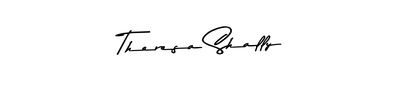 You should practise on your own different ways (Asem Kandis PERSONAL USE) to write your name (Theresa Shally) in signature. don't let someone else do it for you. Theresa Shally signature style 9 images and pictures png