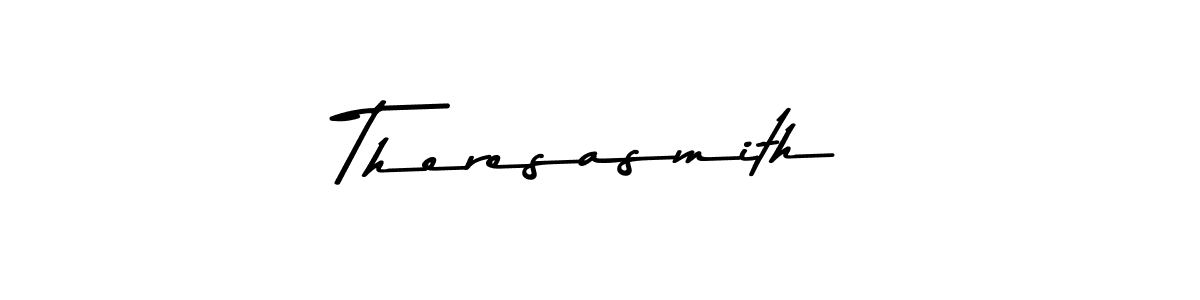 How to make Theresasmith name signature. Use Asem Kandis PERSONAL USE style for creating short signs online. This is the latest handwritten sign. Theresasmith signature style 9 images and pictures png