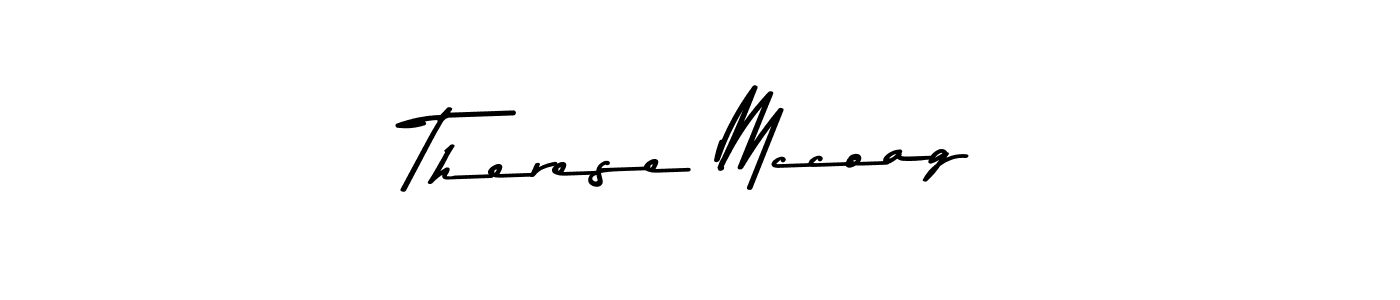 The best way (Asem Kandis PERSONAL USE) to make a short signature is to pick only two or three words in your name. The name Therese Mccoag include a total of six letters. For converting this name. Therese Mccoag signature style 9 images and pictures png