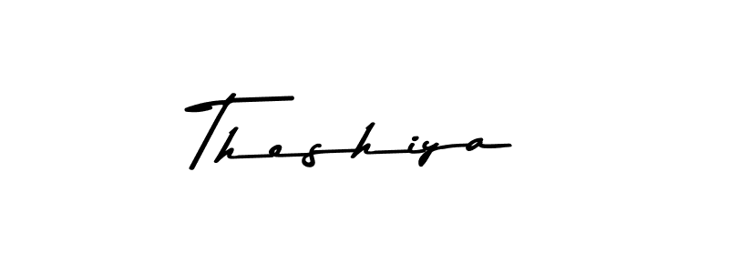 Create a beautiful signature design for name Theshiya. With this signature (Asem Kandis PERSONAL USE) fonts, you can make a handwritten signature for free. Theshiya signature style 9 images and pictures png