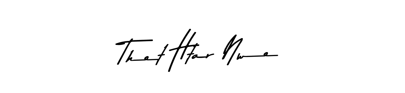 Design your own signature with our free online signature maker. With this signature software, you can create a handwritten (Asem Kandis PERSONAL USE) signature for name Thet Htar Nwe. Thet Htar Nwe signature style 9 images and pictures png