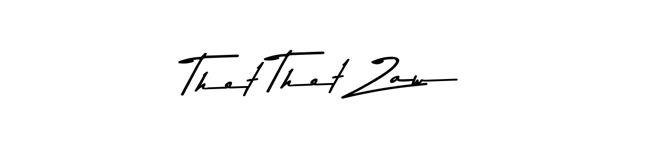 Create a beautiful signature design for name Thet Thet Zaw. With this signature (Asem Kandis PERSONAL USE) fonts, you can make a handwritten signature for free. Thet Thet Zaw signature style 9 images and pictures png