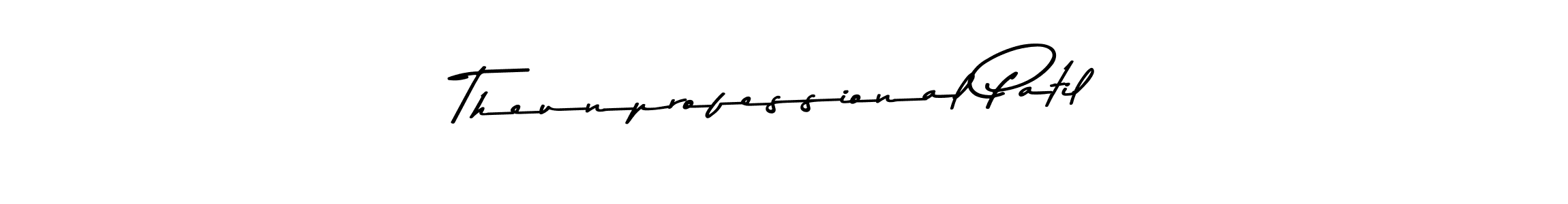 The best way (Asem Kandis PERSONAL USE) to make a short signature is to pick only two or three words in your name. The name Theunprofessional Patil include a total of six letters. For converting this name. Theunprofessional Patil signature style 9 images and pictures png