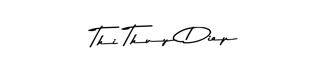 The best way (Asem Kandis PERSONAL USE) to make a short signature is to pick only two or three words in your name. The name Thi Thuy Diep include a total of six letters. For converting this name. Thi Thuy Diep signature style 9 images and pictures png