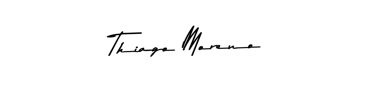 You should practise on your own different ways (Asem Kandis PERSONAL USE) to write your name (Thiago Moreno) in signature. don't let someone else do it for you. Thiago Moreno signature style 9 images and pictures png