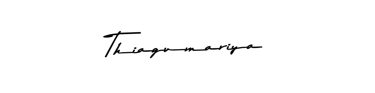 Design your own signature with our free online signature maker. With this signature software, you can create a handwritten (Asem Kandis PERSONAL USE) signature for name Thiagumariya. Thiagumariya signature style 9 images and pictures png