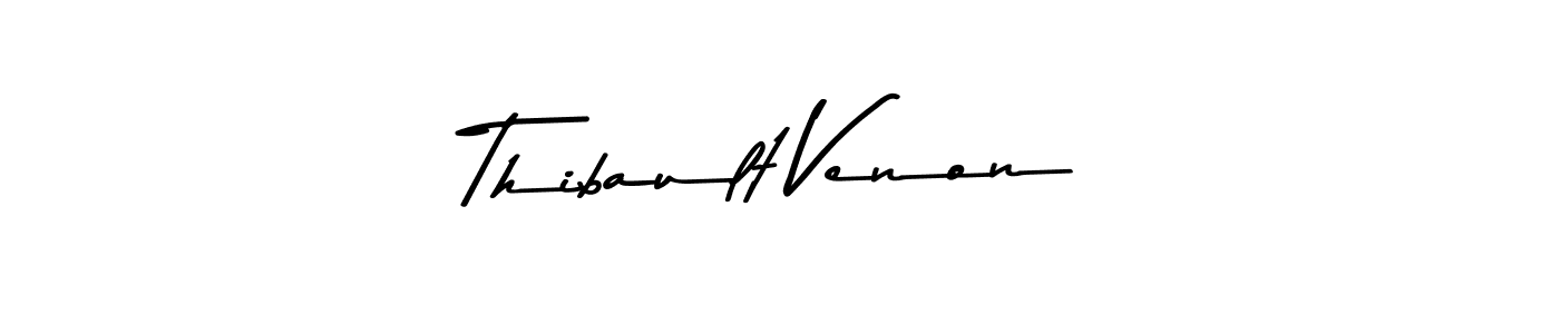 Create a beautiful signature design for name Thibault Venon. With this signature (Asem Kandis PERSONAL USE) fonts, you can make a handwritten signature for free. Thibault Venon signature style 9 images and pictures png