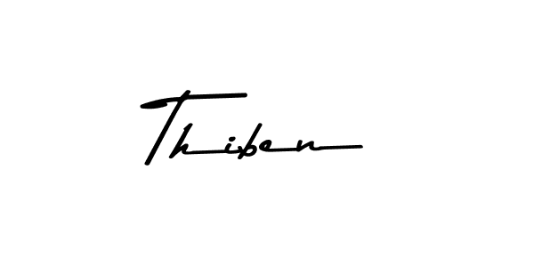 Design your own signature with our free online signature maker. With this signature software, you can create a handwritten (Asem Kandis PERSONAL USE) signature for name Thiben. Thiben signature style 9 images and pictures png