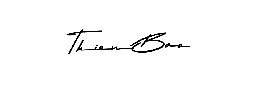 Create a beautiful signature design for name Thien Bao. With this signature (Asem Kandis PERSONAL USE) fonts, you can make a handwritten signature for free. Thien Bao signature style 9 images and pictures png