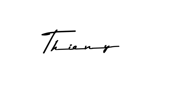 Create a beautiful signature design for name Thieny. With this signature (Asem Kandis PERSONAL USE) fonts, you can make a handwritten signature for free. Thieny signature style 9 images and pictures png