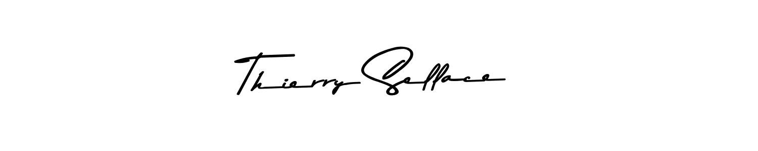 Make a beautiful signature design for name Thierry Sellace. With this signature (Asem Kandis PERSONAL USE) style, you can create a handwritten signature for free. Thierry Sellace signature style 9 images and pictures png
