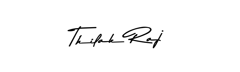 Create a beautiful signature design for name Thilak Raj. With this signature (Asem Kandis PERSONAL USE) fonts, you can make a handwritten signature for free. Thilak Raj signature style 9 images and pictures png