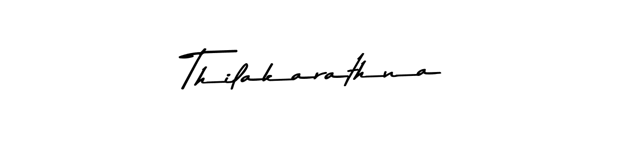 How to make Thilakarathna name signature. Use Asem Kandis PERSONAL USE style for creating short signs online. This is the latest handwritten sign. Thilakarathna signature style 9 images and pictures png