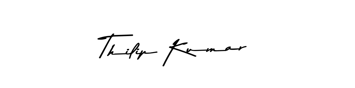 Also You can easily find your signature by using the search form. We will create Thilip Kumar name handwritten signature images for you free of cost using Asem Kandis PERSONAL USE sign style. Thilip Kumar signature style 9 images and pictures png