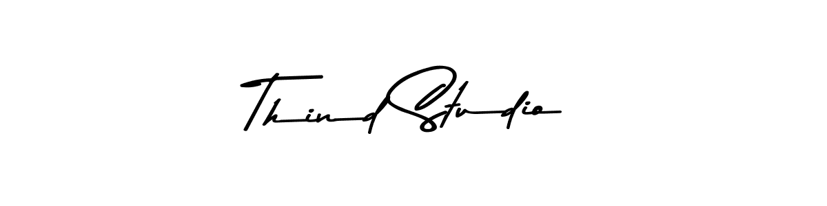 Design your own signature with our free online signature maker. With this signature software, you can create a handwritten (Asem Kandis PERSONAL USE) signature for name Thind Studio. Thind Studio signature style 9 images and pictures png